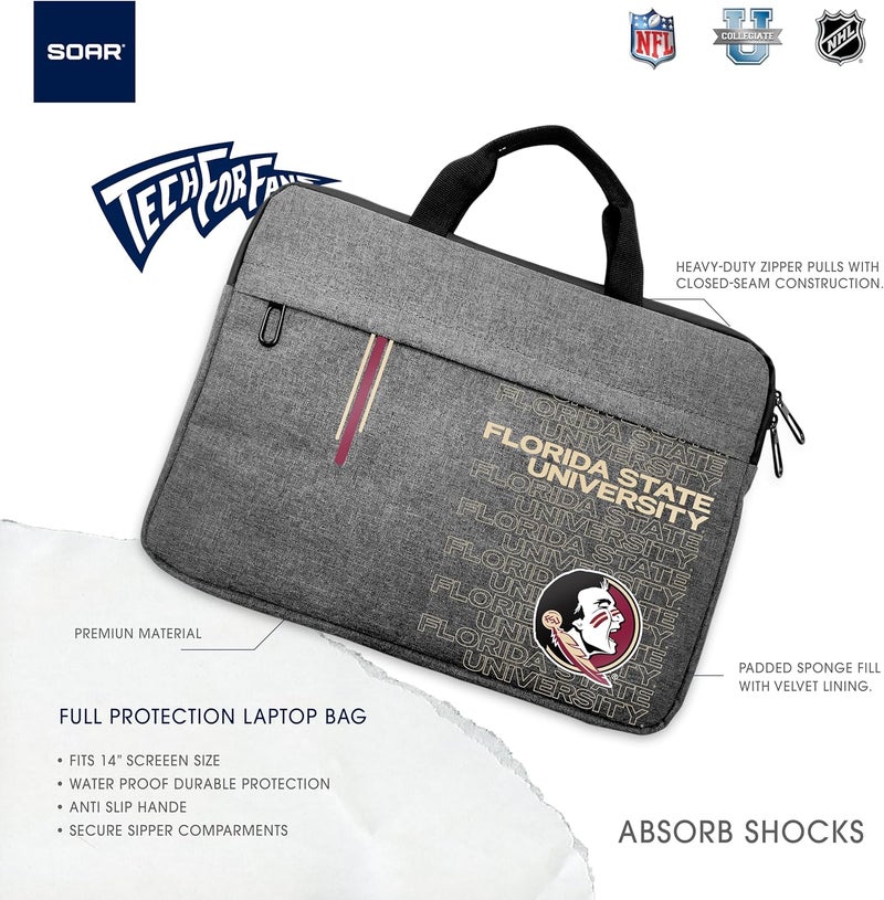 SOAR NCAA Unisex 13 Inch Laptop Sleeve - Image 4